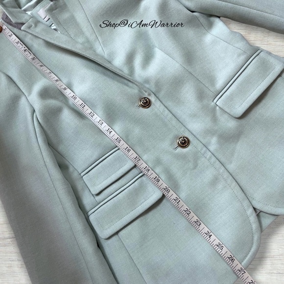J.Crew NWT pale spearmint wool Hack-ing jacket/blazer *shop@iamwarrior - Picture 12 of 15